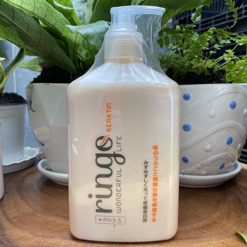 Siêu phẩm Phục hồi tóc hư tổn RINGO Keratin 550ml ( chính hãng )