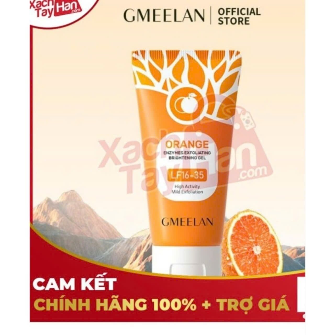 CHÍNH HÃNG✨  1 HỘP Gmeelan Kem Blood Orange 50g Tẩy Tế Bào Chết Exfoliate Gel Làm Trắng Da Tẩ