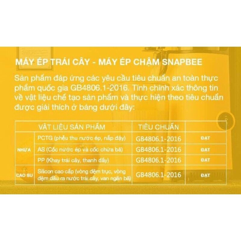 Máy Ép Chậm SNAPBEE SK-202-US