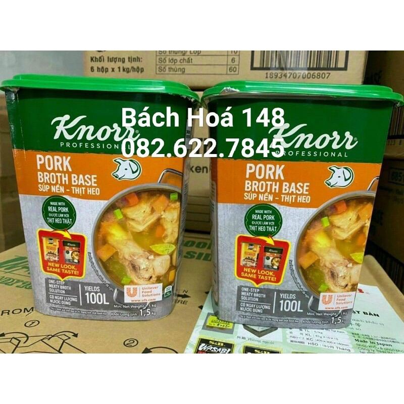Bột Súp Nền Thịt Heo Knorr Hộp 1.5kg