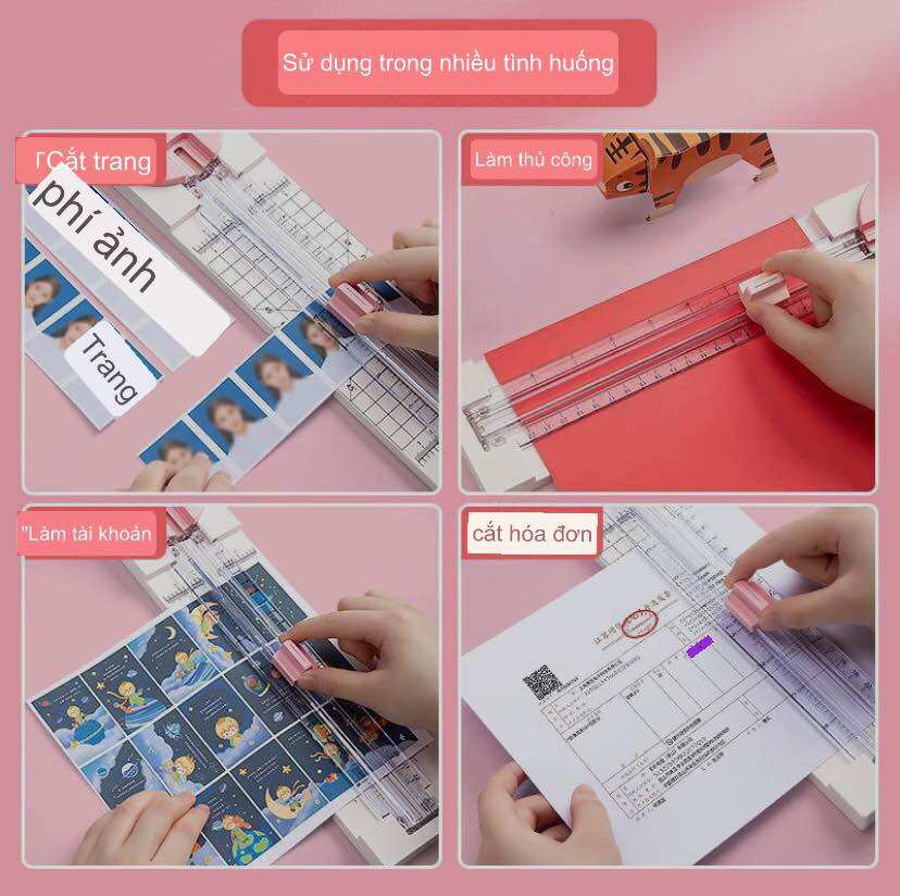 Bàn cắt giấy 4in1 với 4 đầu cắt