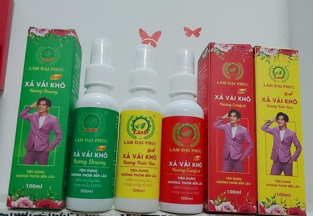 COMBO 10 CHAI XẢ VẢI KHÔ ( 3 Màu Đỏ , Xanh , Vàng )