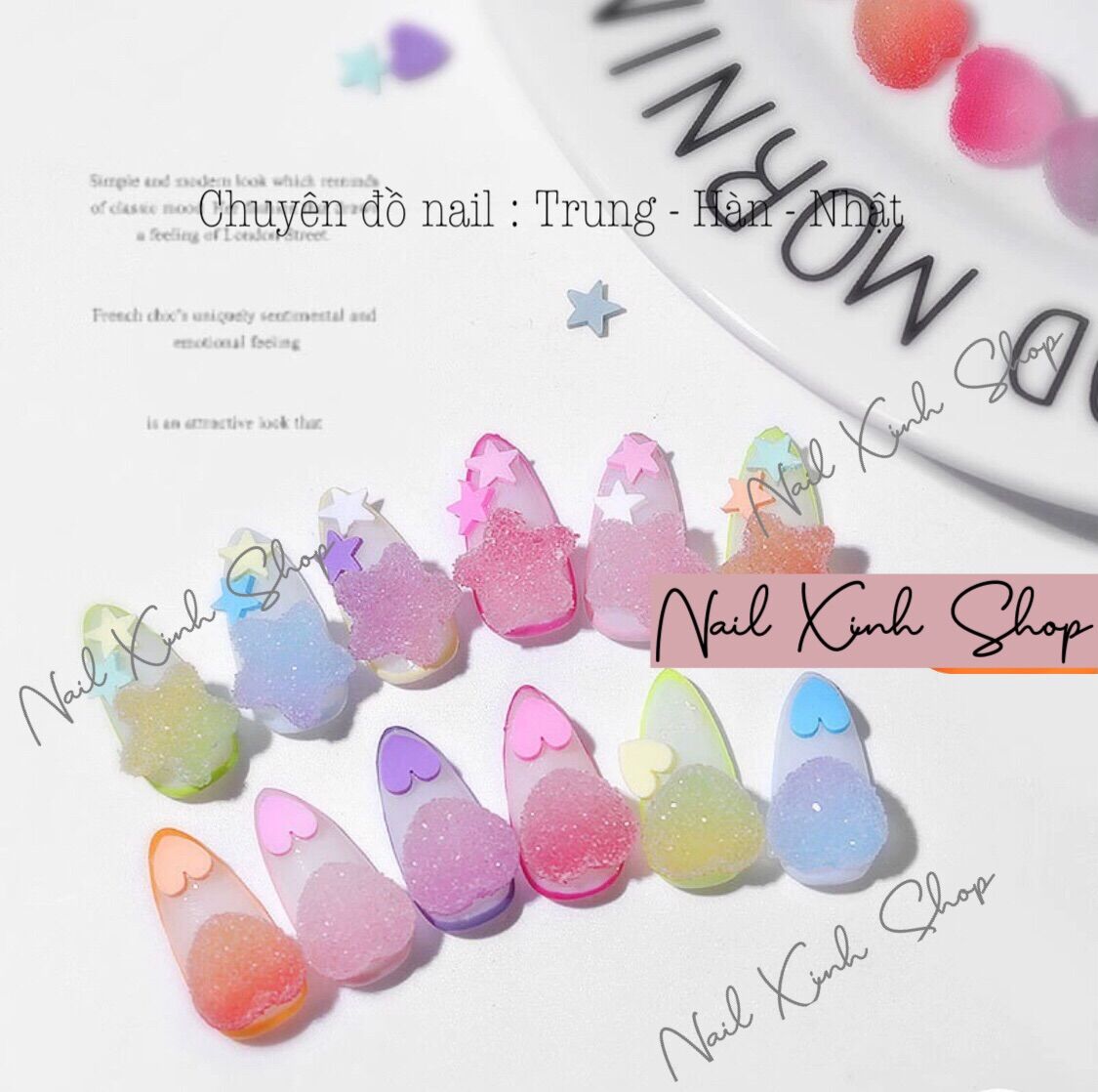 [Hot] Charm kẹo dẻo làm nail - DIY - kẹo đính móng
