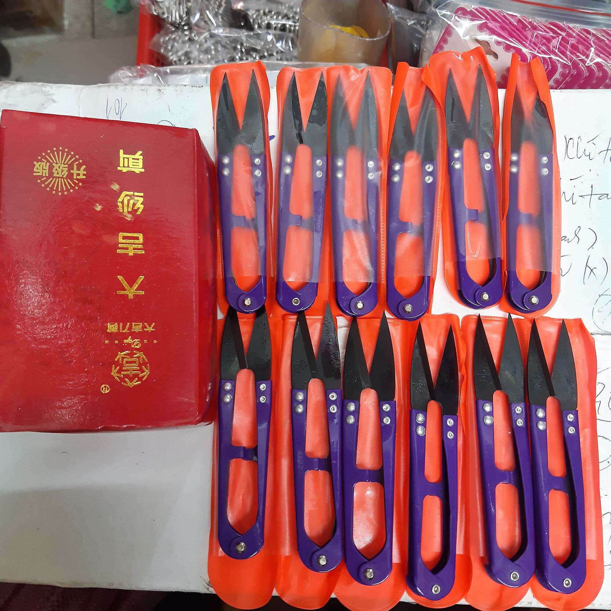 Kéo bấm chỉ bằng thép cán tím