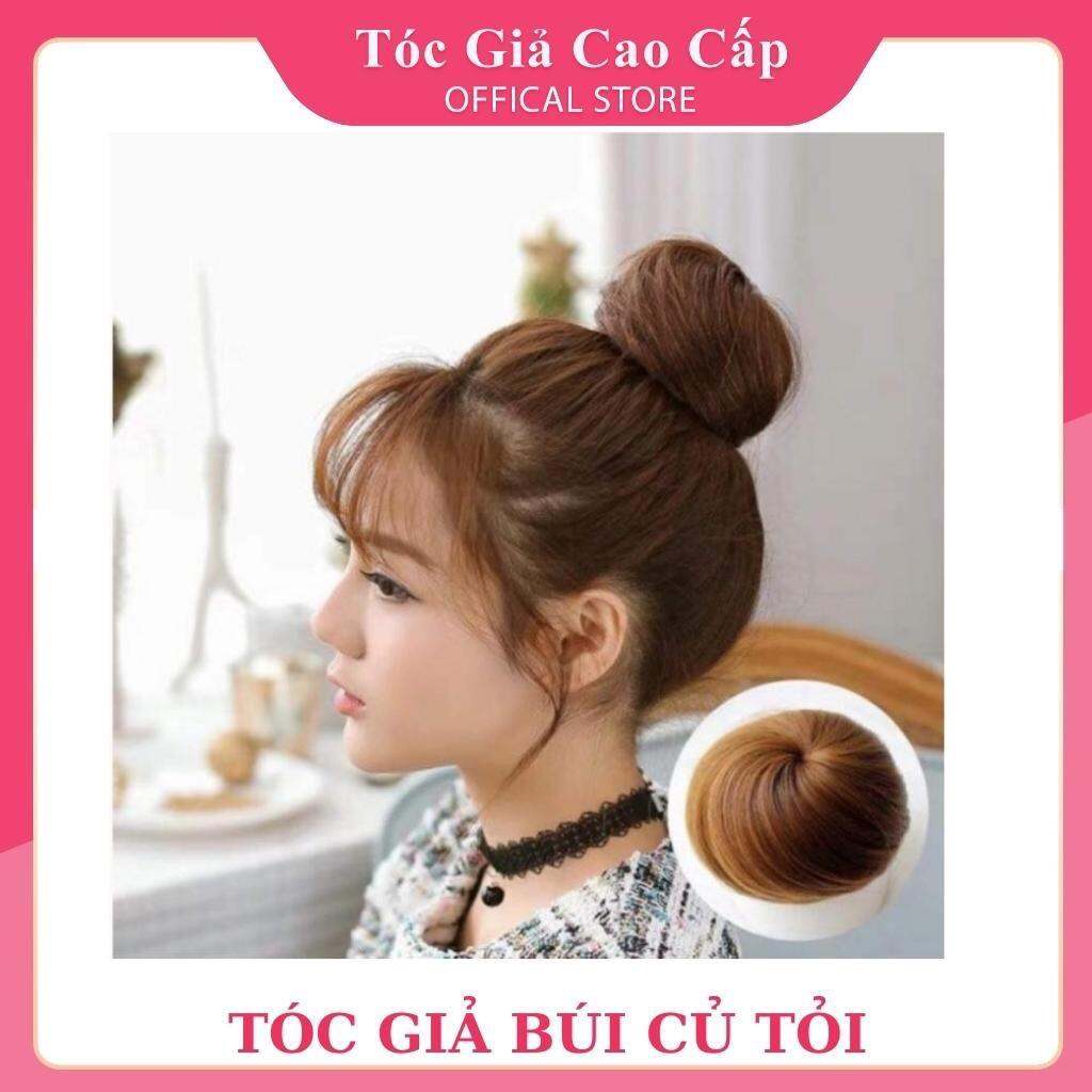 Tóc giả búi củ tỏi búi tròn ❇️