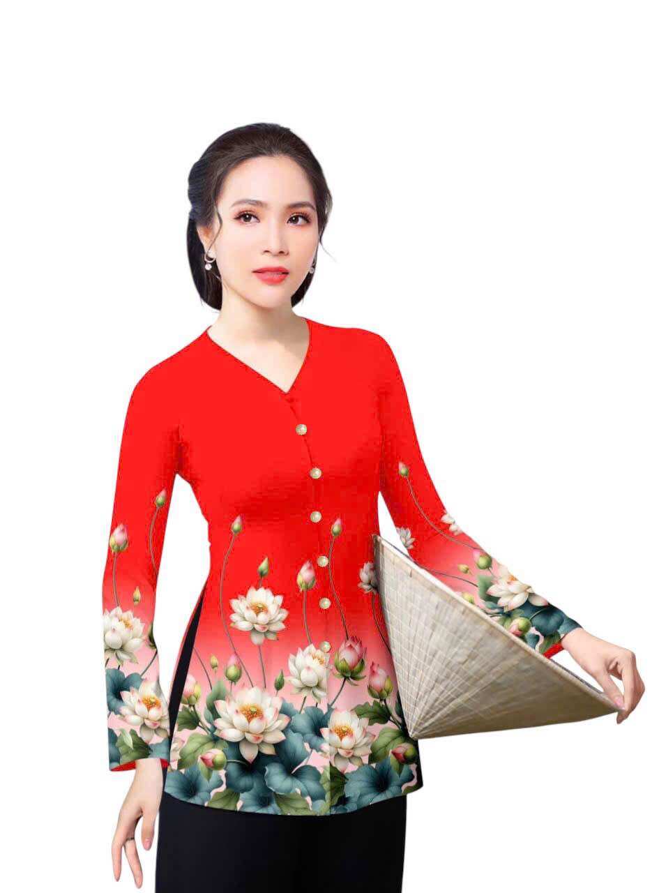 Áo bà ba in 4D -40-75kg mặc vừa (hàng may sẵn-áo ko kèm quần)
