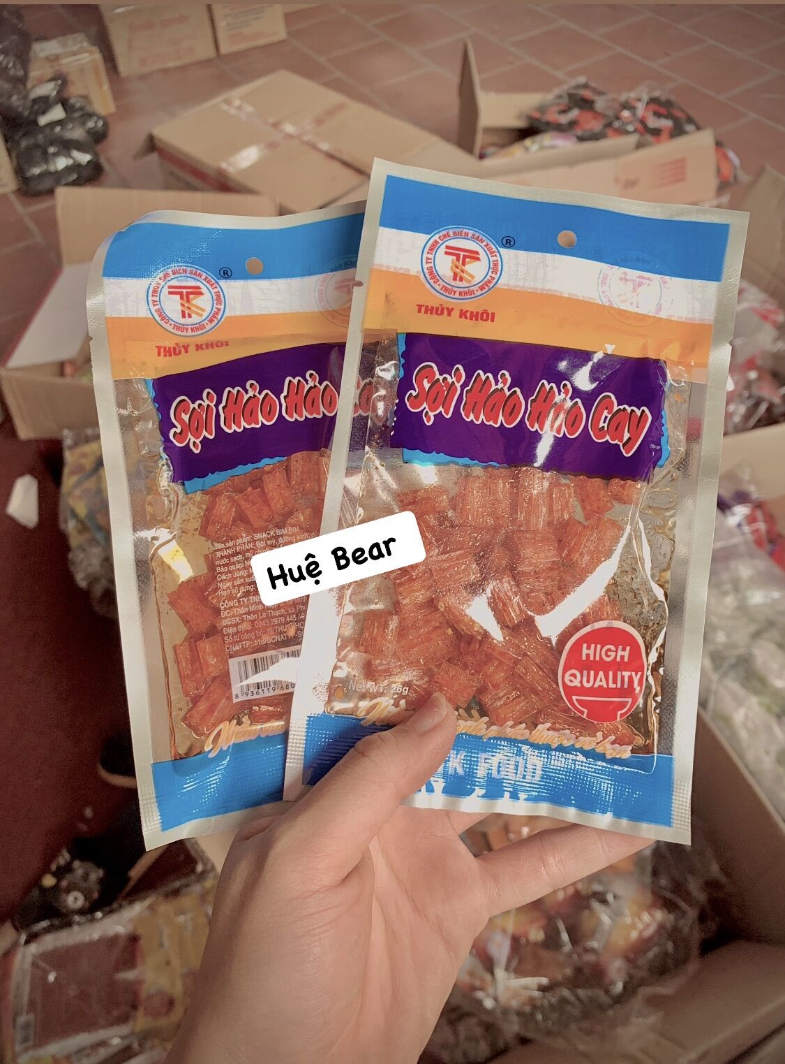 Bịch 10gói snack sợi hảo hảo cay cay