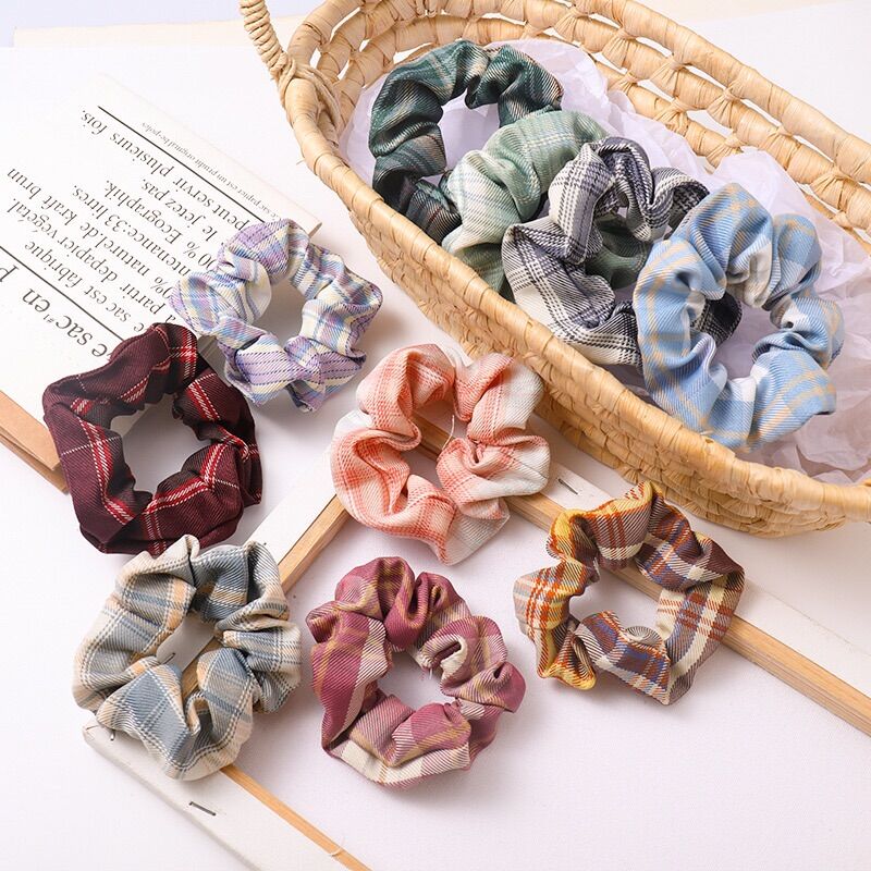 Combo 10 dây Dasiy ice-cream styles Scrunchies Hair Accessory