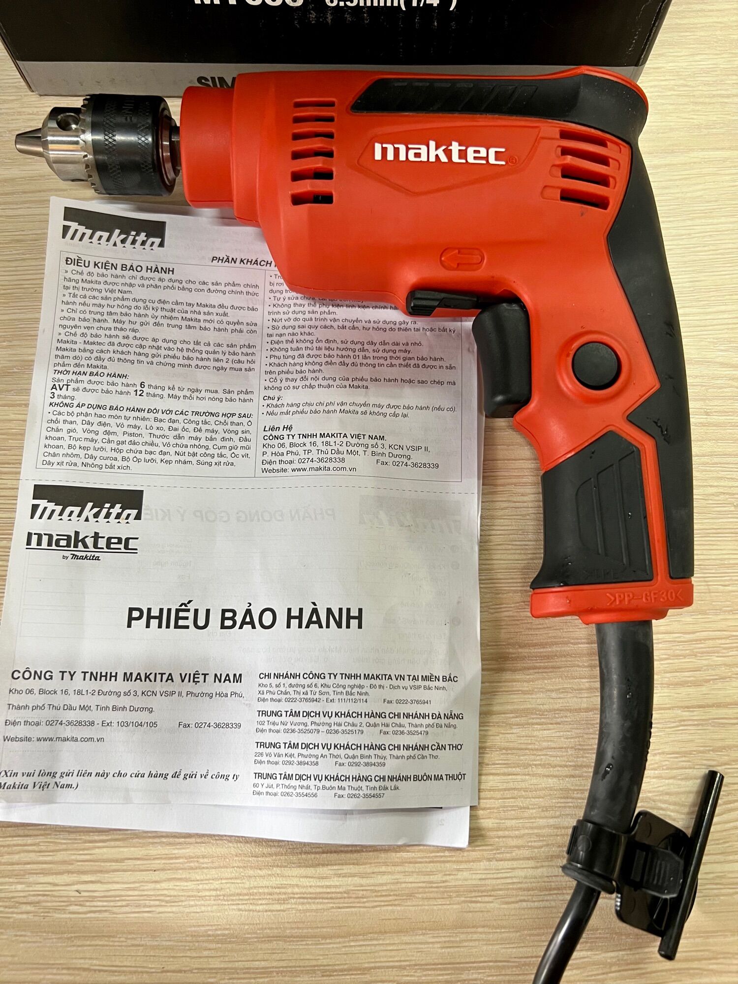 Máy khoan Maktec MT653 (6.5mm-230W) Hàng Chính Hãng