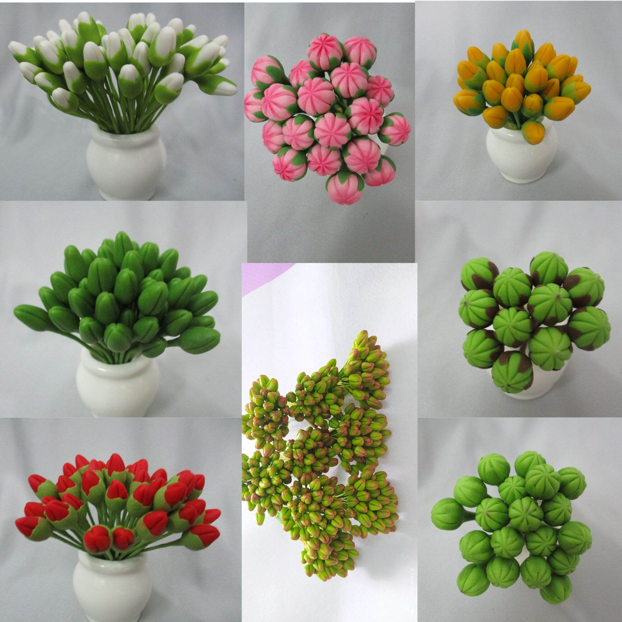 Các loại nụ handmade nụ mai, nụ đào, nụ lan hồ điệp....làm các loại cây mai, đào, lan...giả