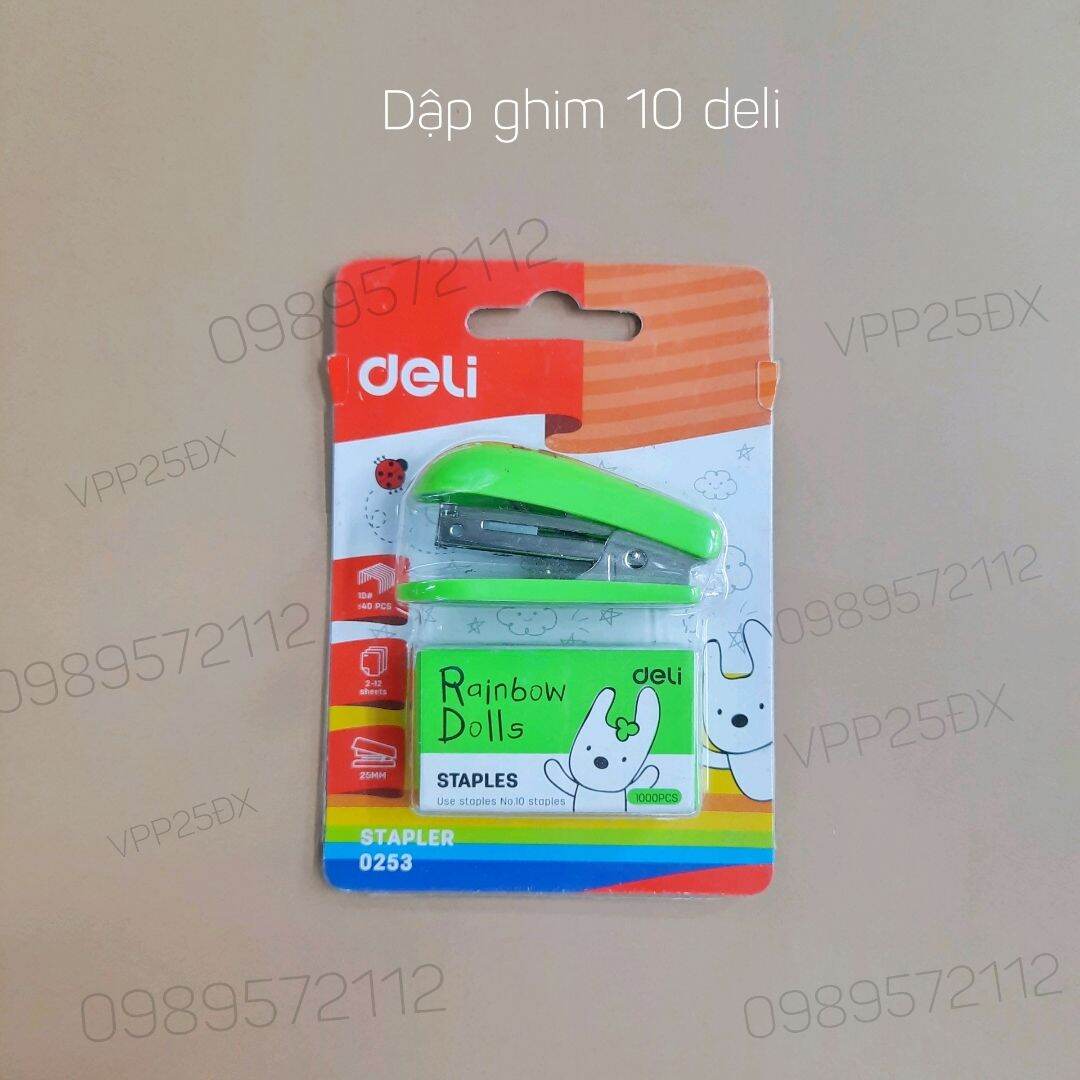 Dập ghim  mini-dập ghim 10 deli 0253.