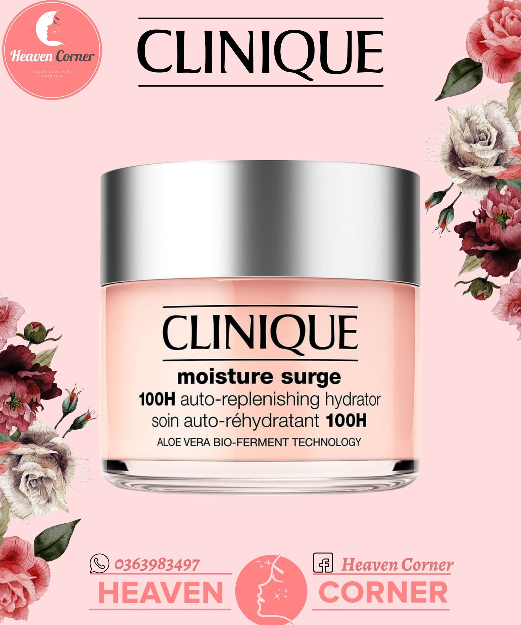 Kem dưỡng cấp ẩm 100h clinique 50ml