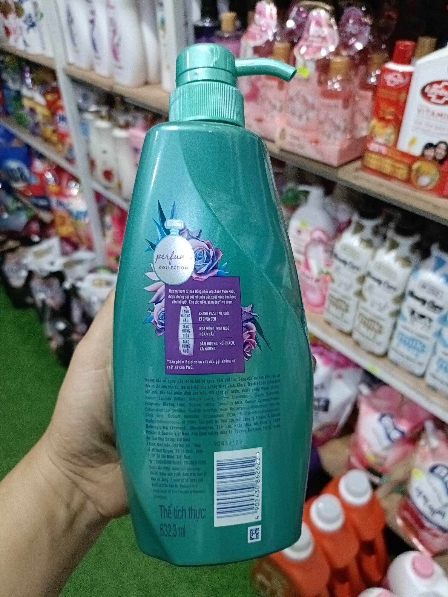 dầu gội rejoice hoa hồng chai 630ml