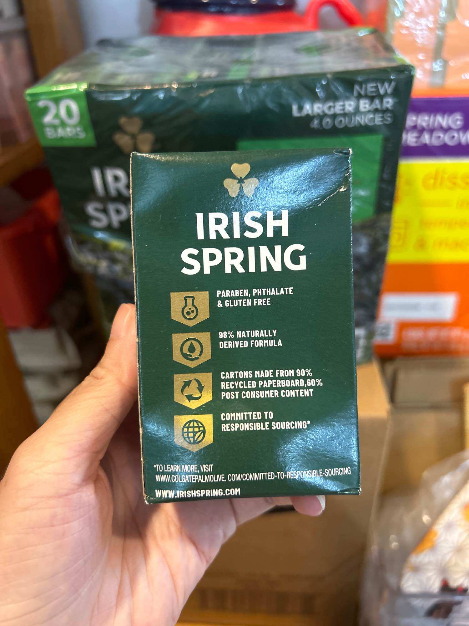 Set 5/10/20 cục Xà bông cục IRISH SPRING ORIGINAL DEODORANT SOAP DÀNH CHO NAM - HƯƠNG THƠM MẠNH MẼ, NAM TÍNH - 113g/cục
