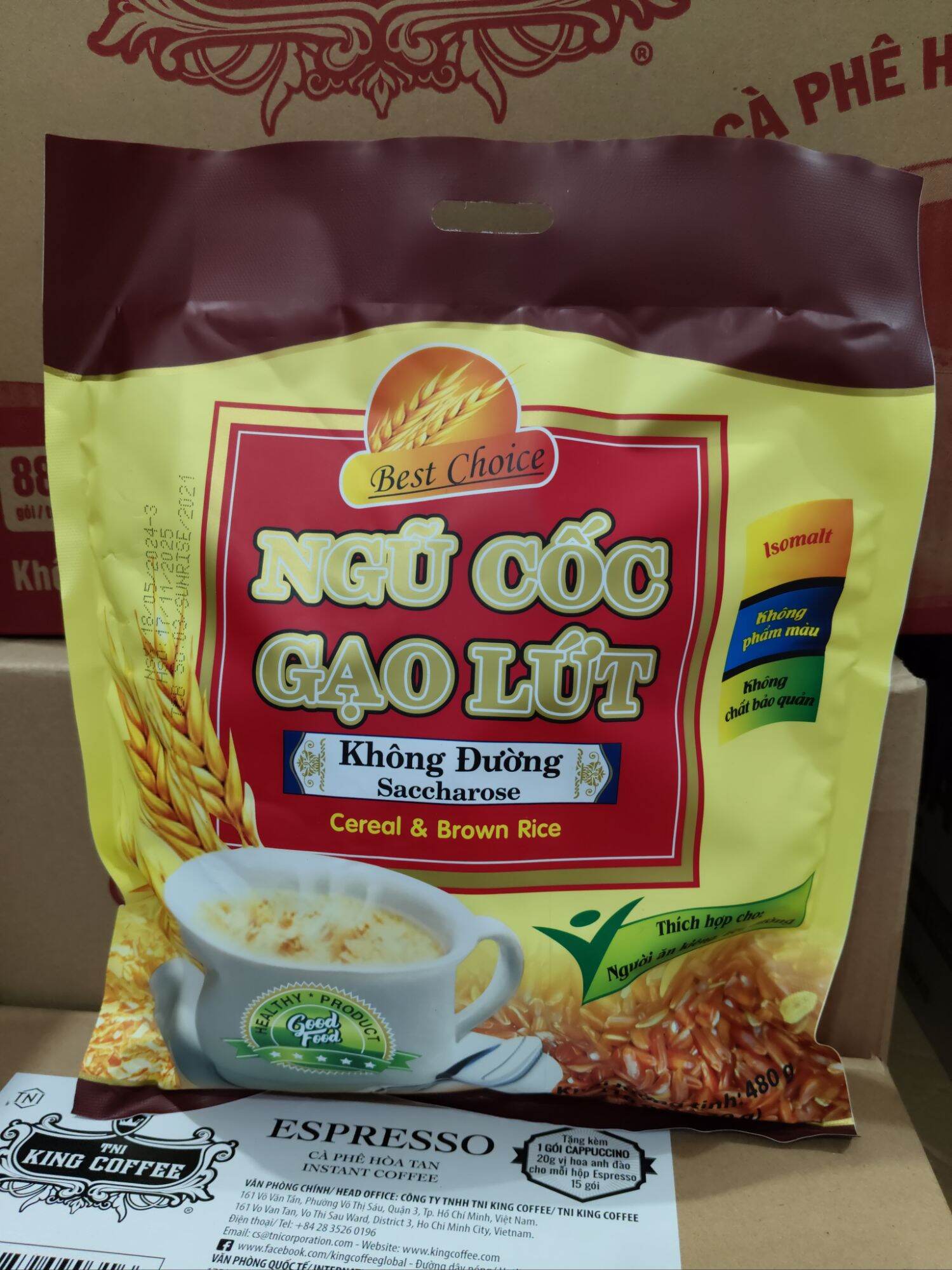 Ngũ Cốc Ăn Kiêng Vị Gạo Lứt 480 G