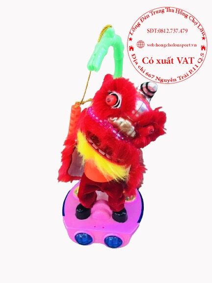 Đồ chơi lồng đèn trung thu điện tử lân leo cây trúc
