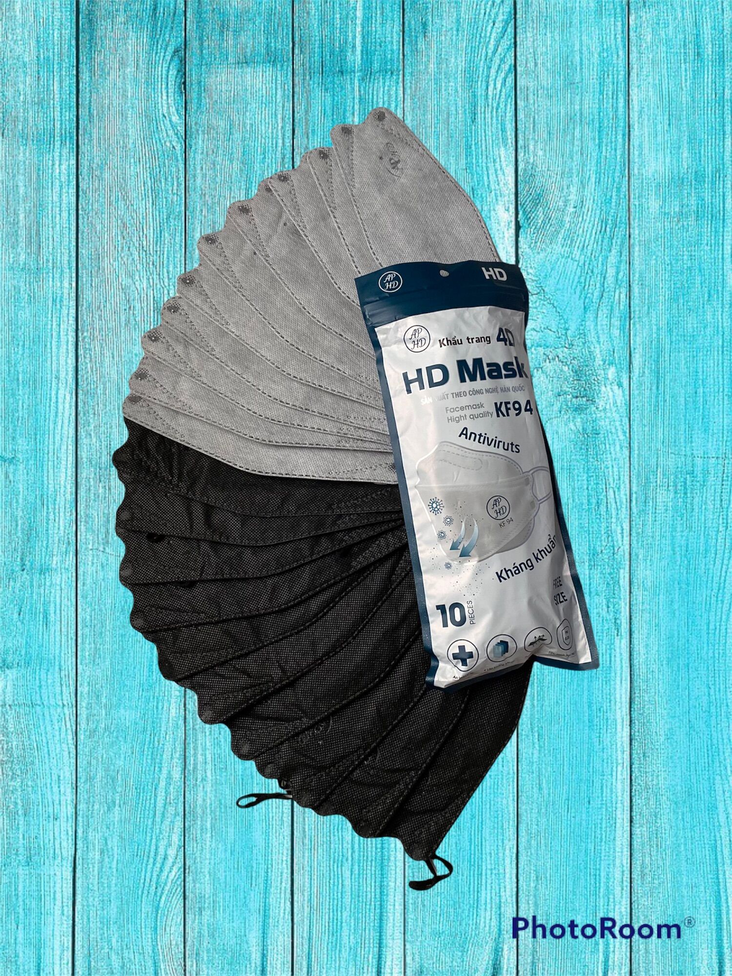 Combo 100 chiếc khẩu trang 4D An Phong Mask KF94 - Kháng khuẩn