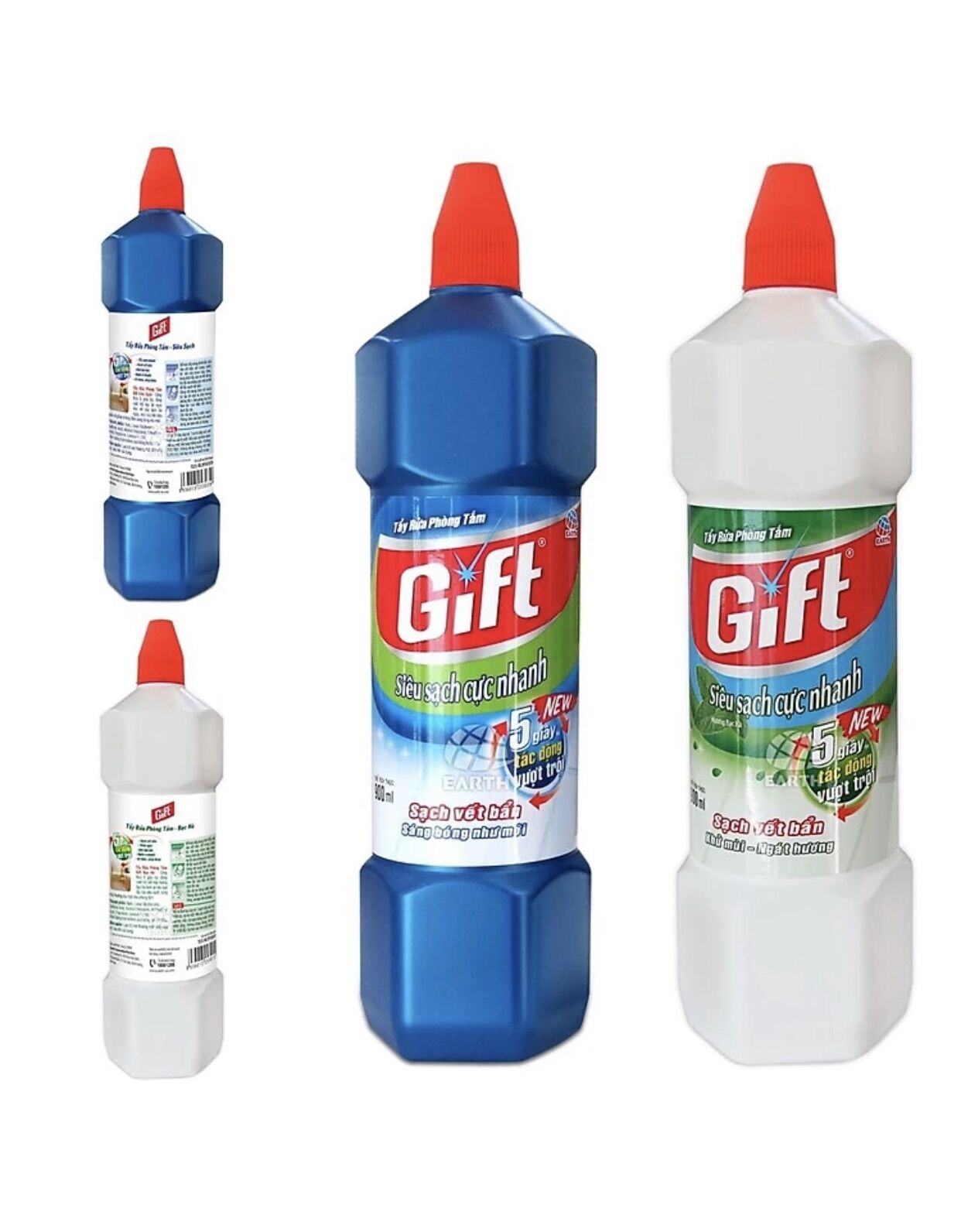 Nước Tẩy Đậm Đặc Siêu Sạch GiFT - Chai 900 ml