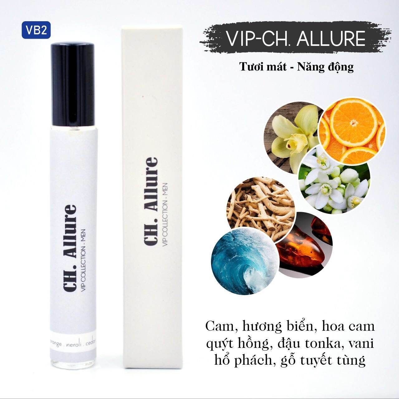 [Hcm]Tinh Dầu Nước Hoa Pháp Ch. Allure Homme Sport