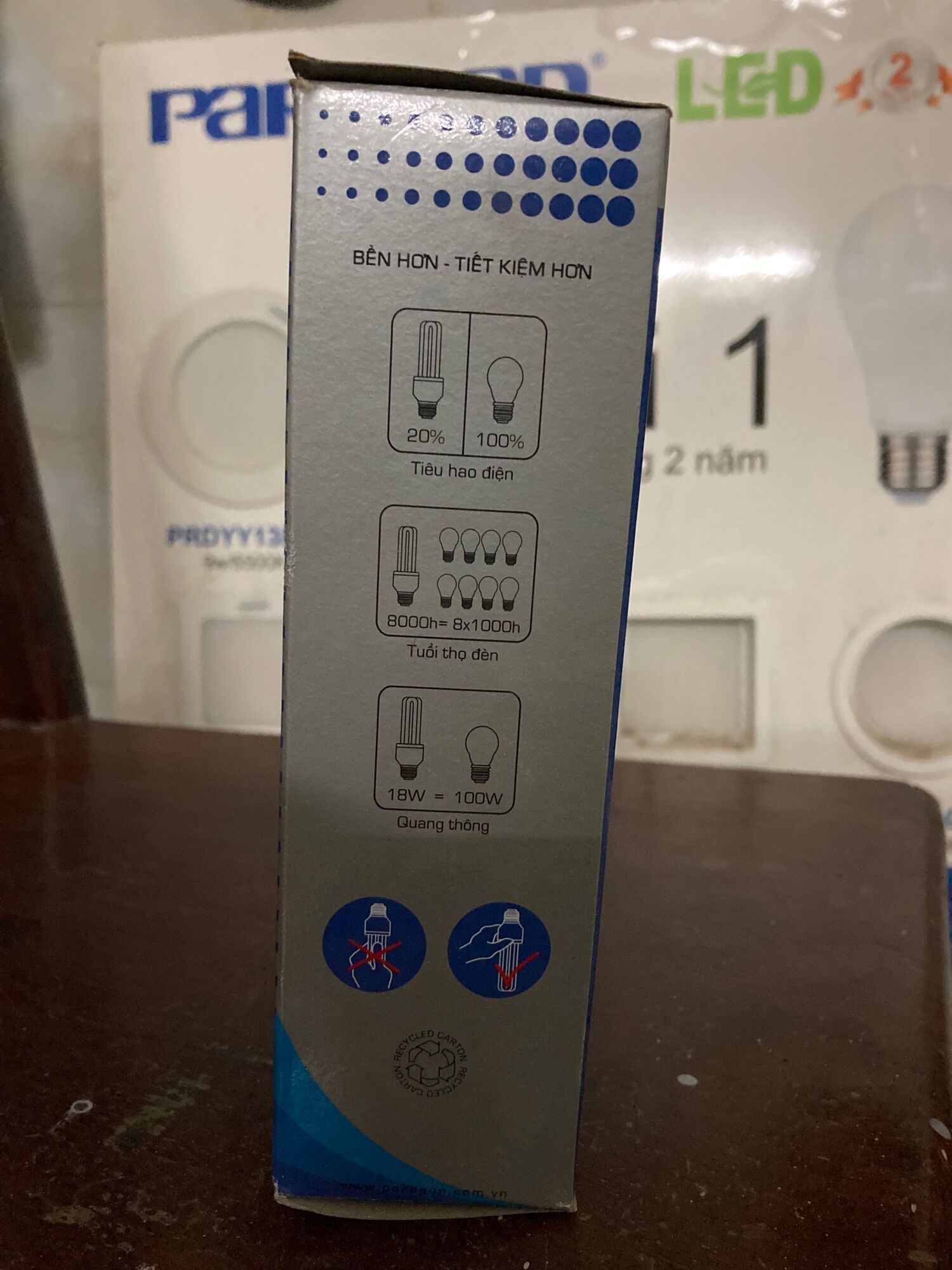 Bóng đèn compact paragon 18w ASV