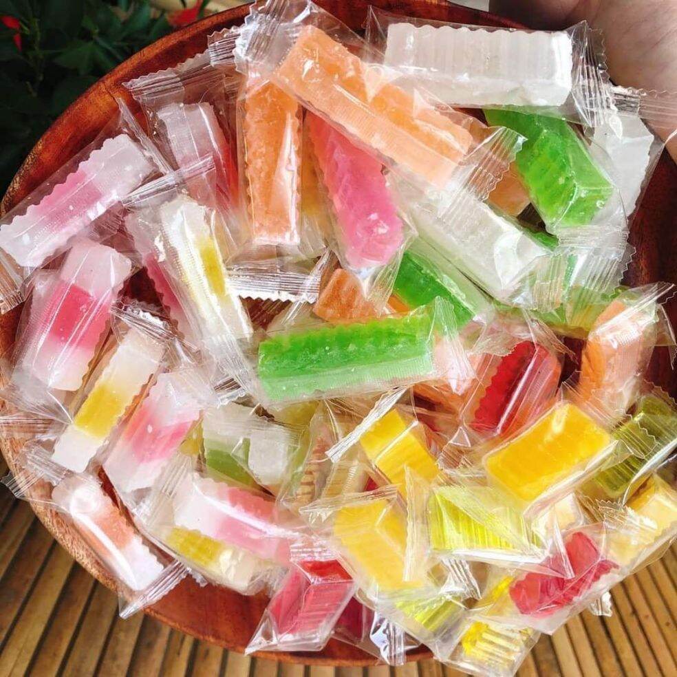 Mứt rau câu trái cây Kim Vân mix 3 vị 500g