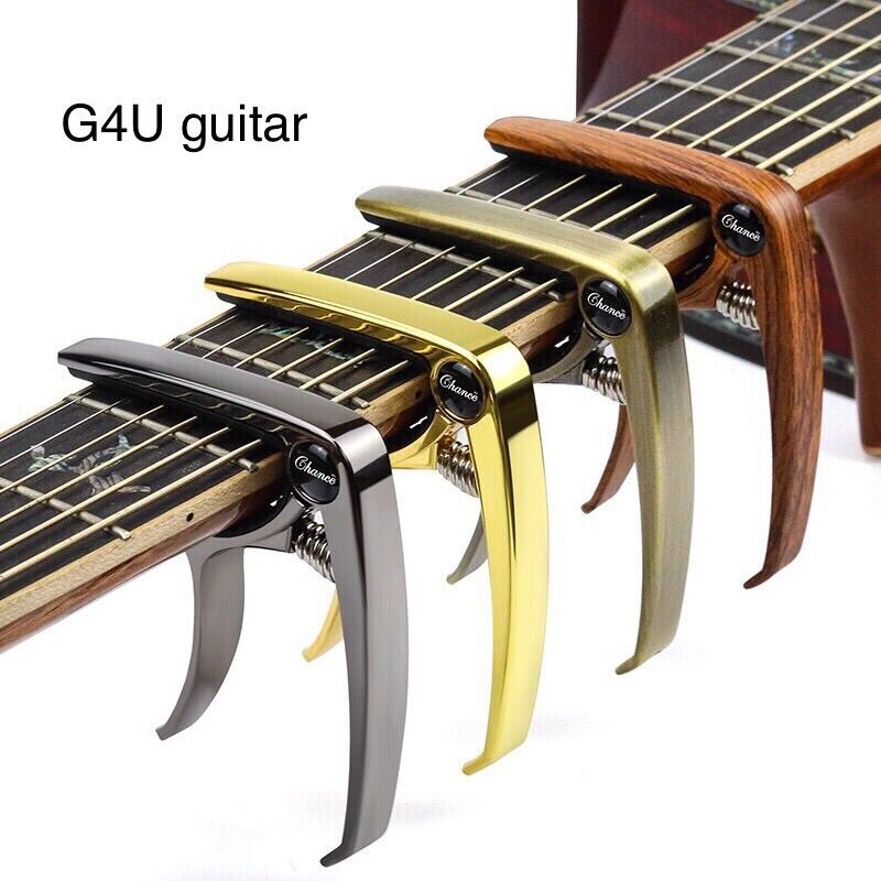 Capo đàn guitar lò xo 2 chức năng bằng hợp kim cao cấp