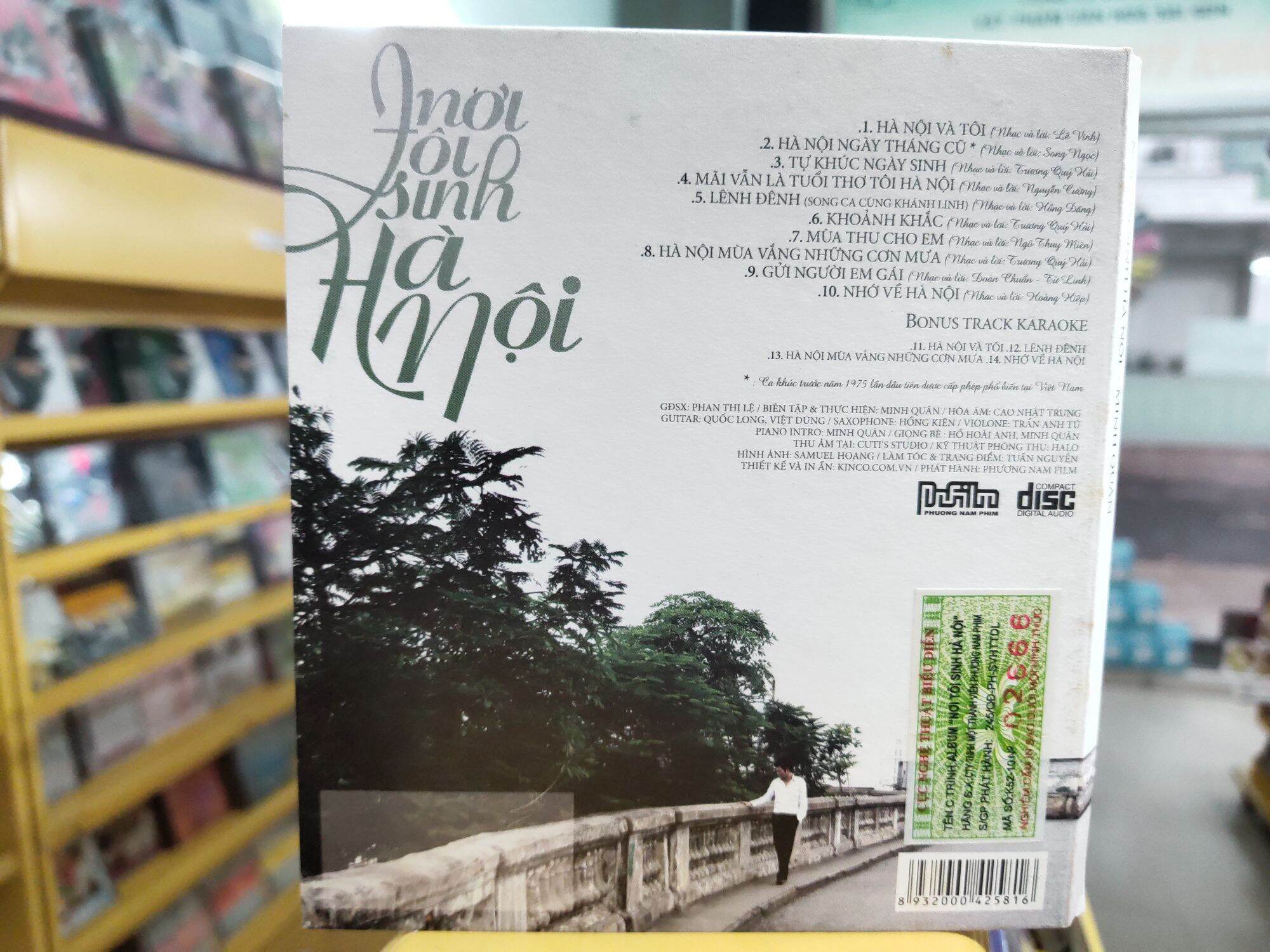 Đĩa CD - Minh Quân - Nơi tôi sinh Hà Nội