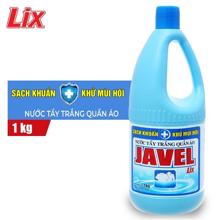 Nước Tẩy Trắng Quần Áo Javel Mỹ Hảo 1L - Tẩy Sạch Vết Bẩn Cứng Đầu, Khử Mùi Hôi - Khử Khuẩn