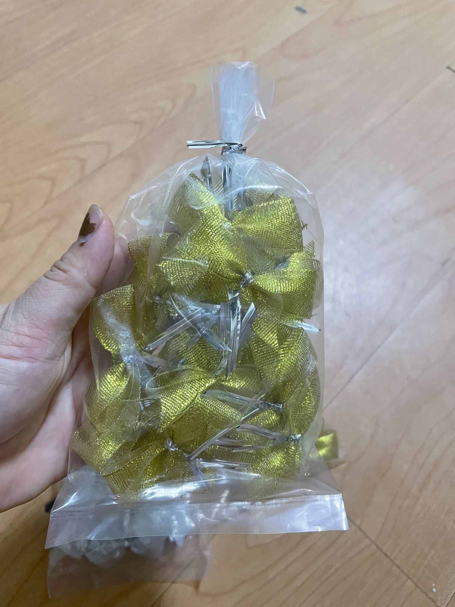 Bịch 20 Nơ Kim Tuyến Trang Trí