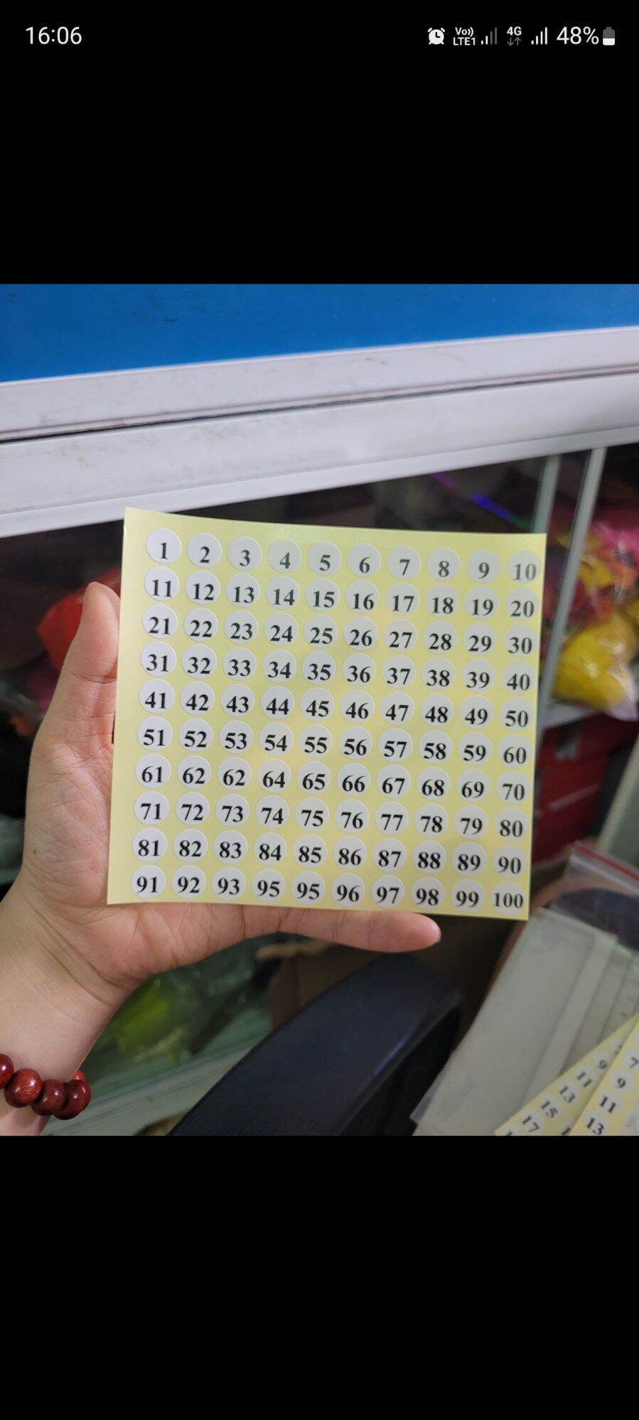 Tem số tròn 1.1cm