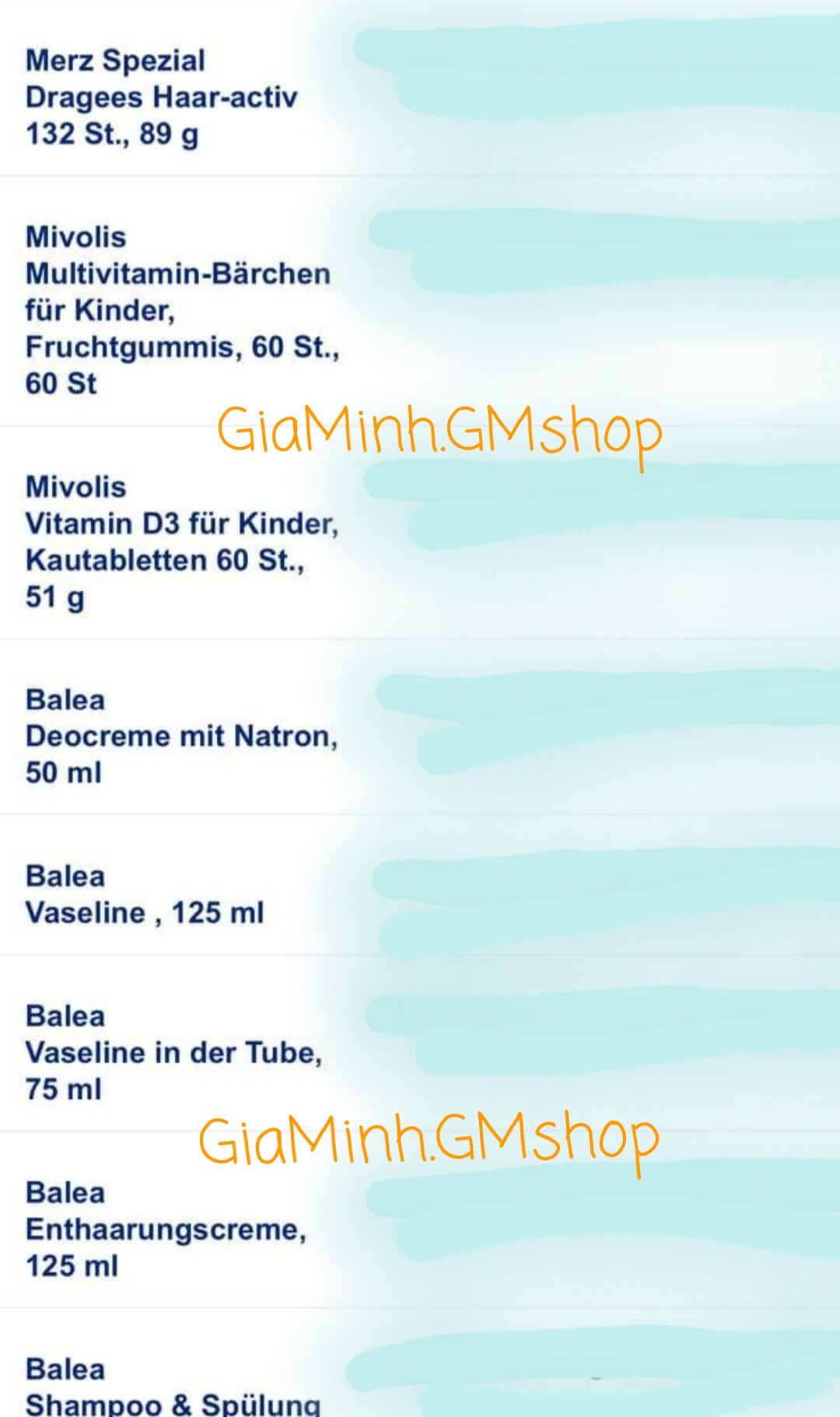 KEM NẺ VASELINE BALEA- Hàng nội địa Đức