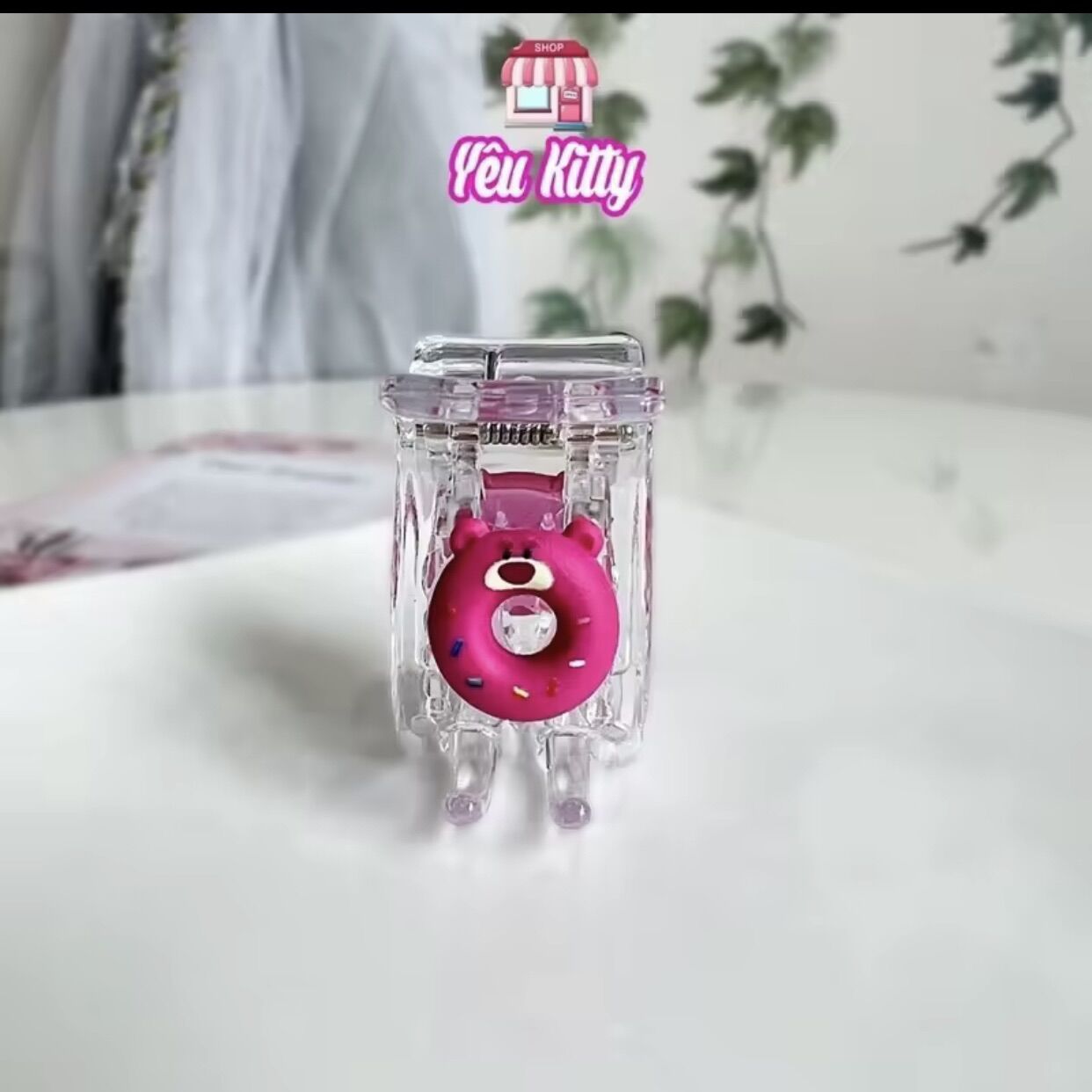 KẸP TÓC CÀNG CUA 5 RĂNG GẤU DÂU LOTSO
