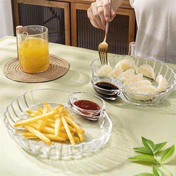 Dĩa Thuỷ Tinh Vỏ Sò