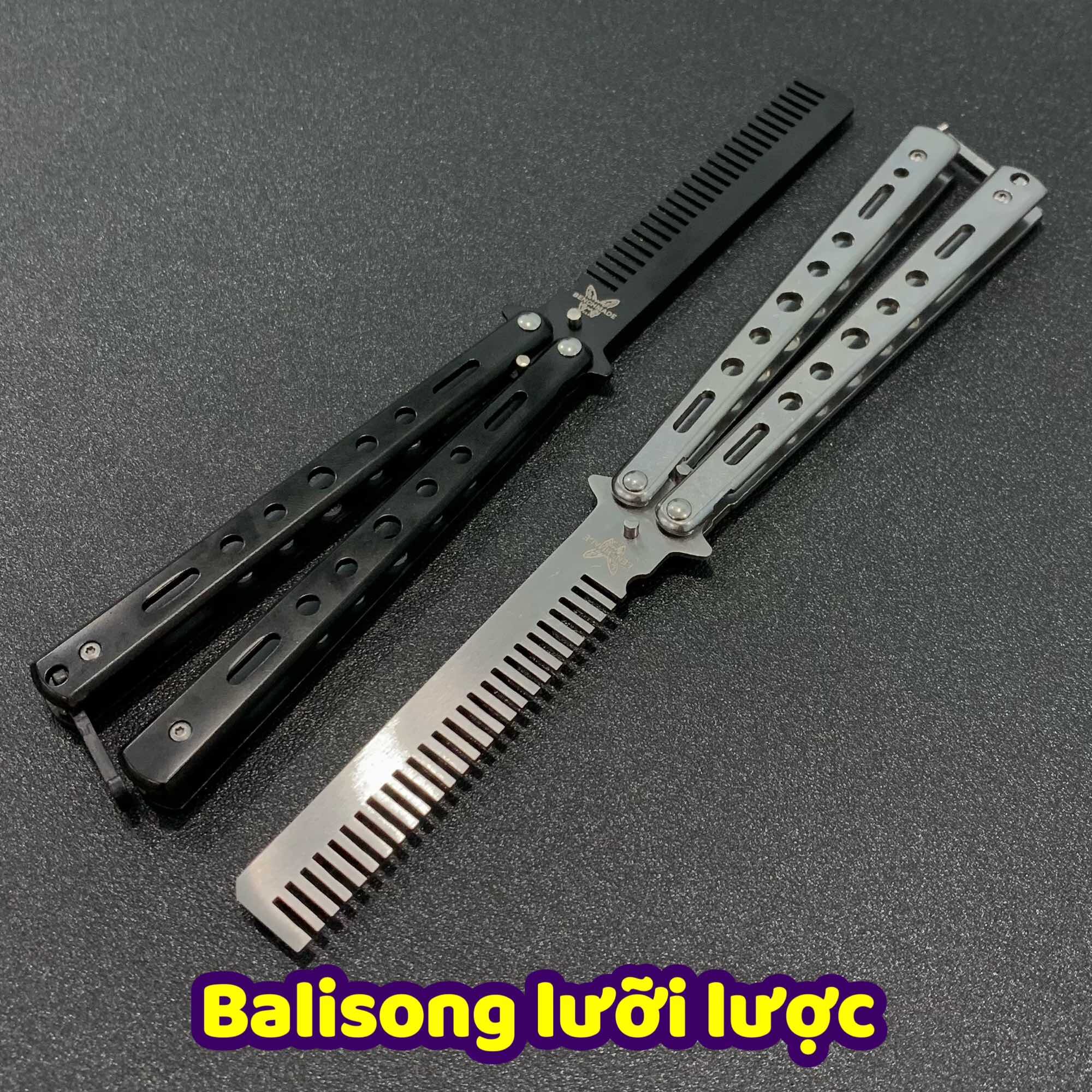 Dụng cụ xoay squiddy balisong CSGO dạng lược,Butterfly Knife phong cách, đa dạng màu sắc mẫu mã