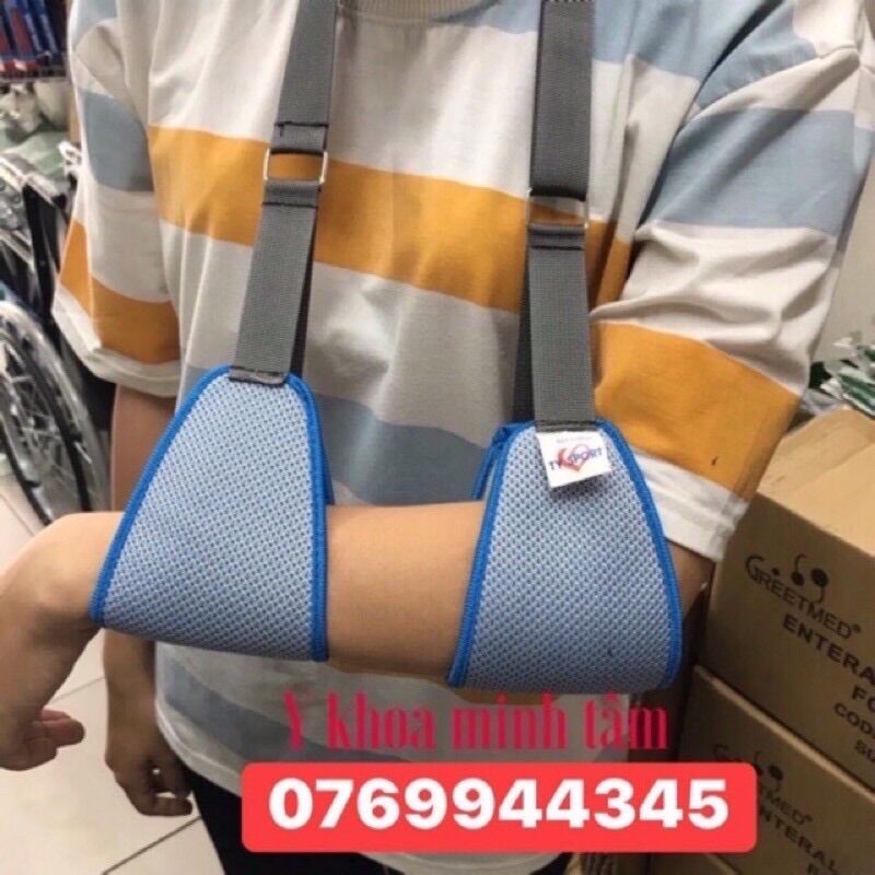 Đai treo tay 2 mảnh người lớn, trẻ em (người gãy tay, bị chấn thương)