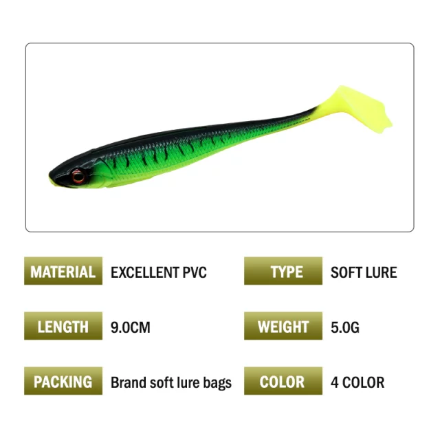 Mồi mềm câu lóc chẽm NFF 9cm 5gr