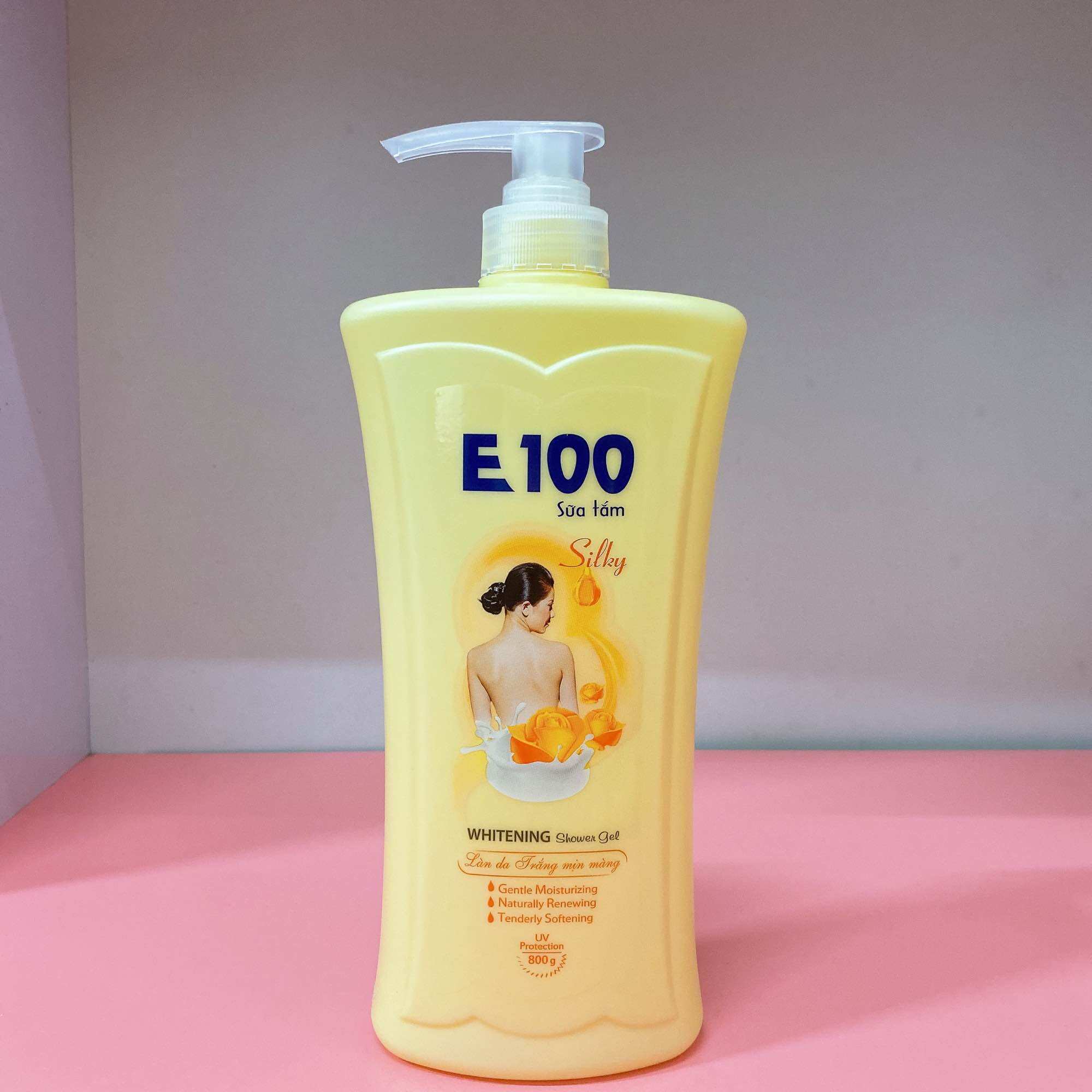 Sữa tắm E100 Mầu Vàng 800ML