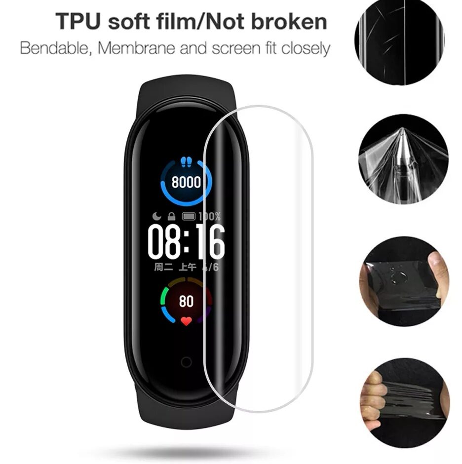 [ Miband 8 ] Miếng dán phim TPU dành cho Xiaomi Miband 5 6 7 8