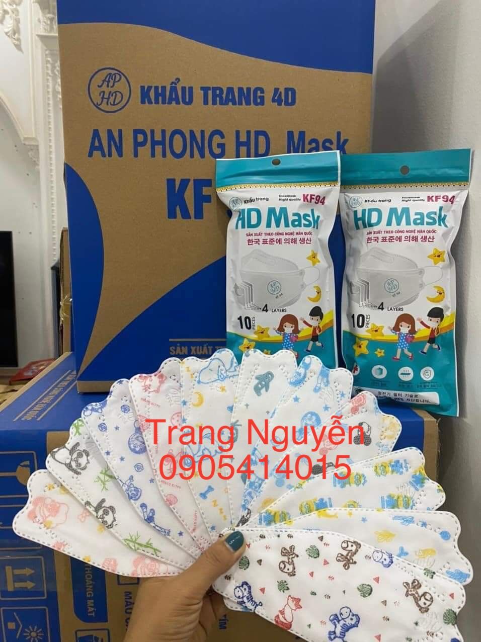 Khẩu trang kf94 trẻ em