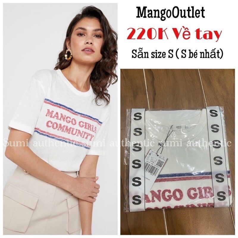 Áo thun nữ Mango [ auth]