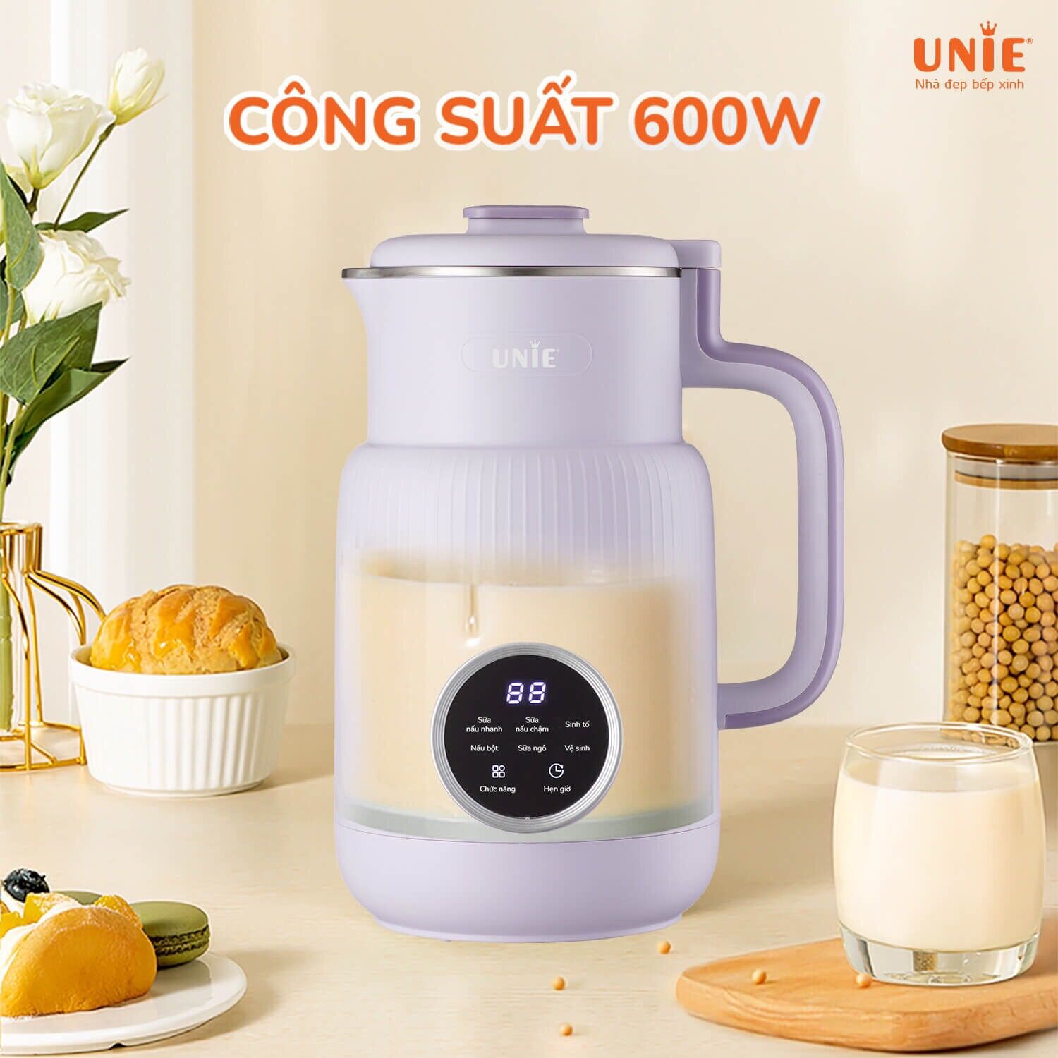 Máy sữa hạt Mini UNiE UMB08