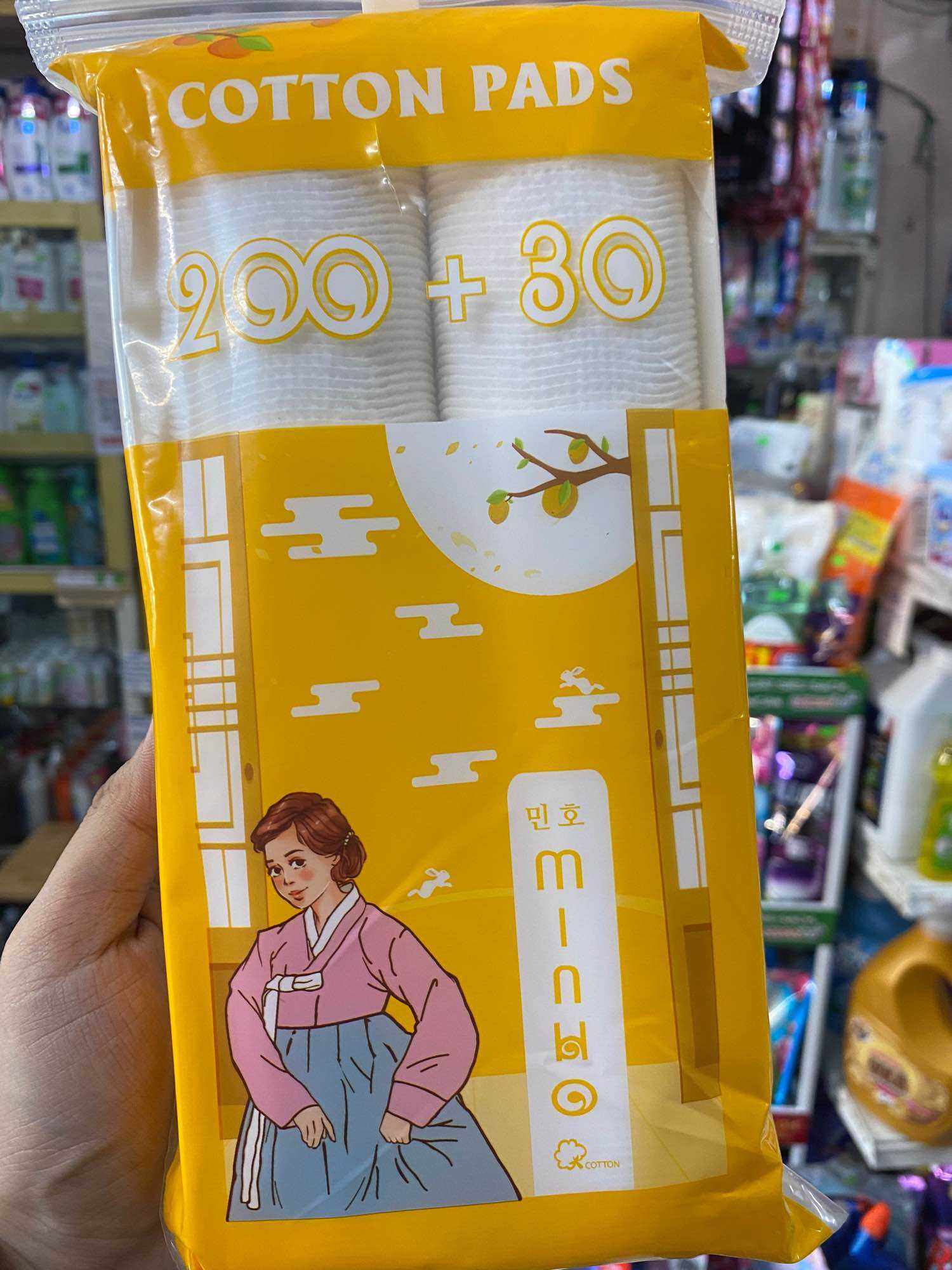 BÔNG TẨY TRANG MINHO 230miếng ( BÔNG COTTON SIÊU MỊN)