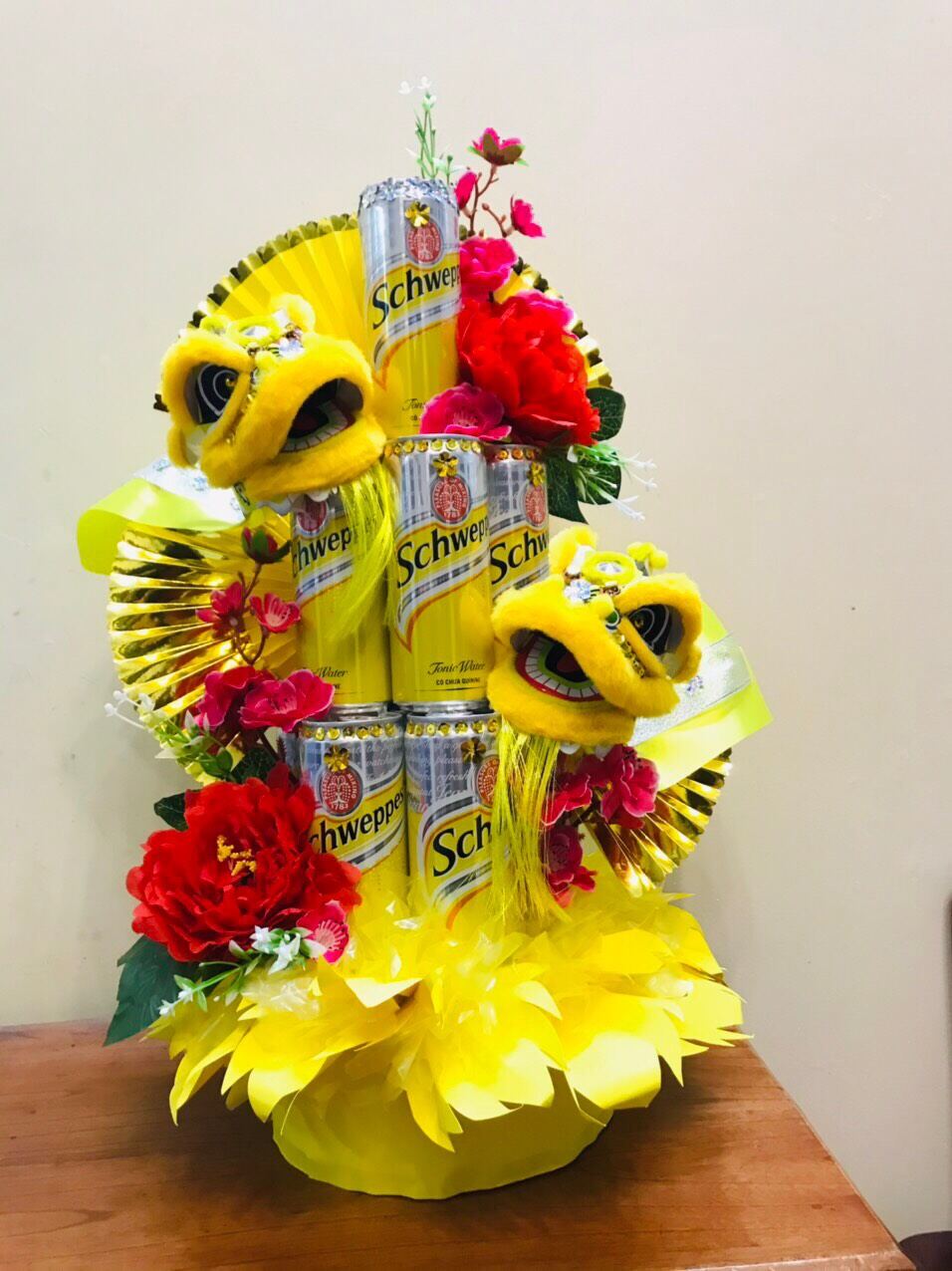 Lion dance miniature handmade decoration