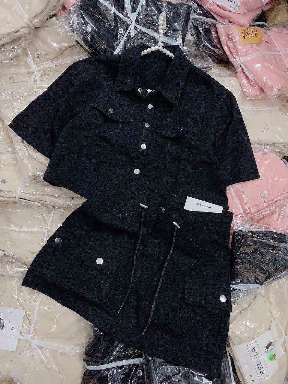 (SHOP TÁO ĐỎ BIGSIZE 50KG ĐẾN 90KG) set váy kaki thun