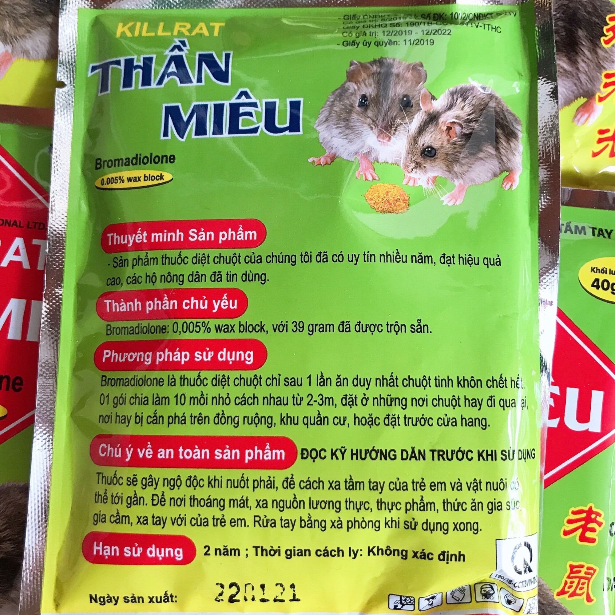 Thuốc diệt chuột- không cần ăn, ngửi cũng chết