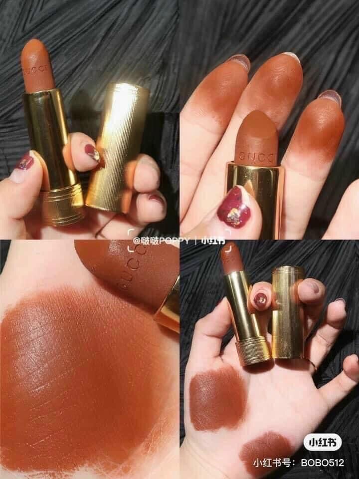 Son GUCCI 308 Matte- Cam Nâu Tây