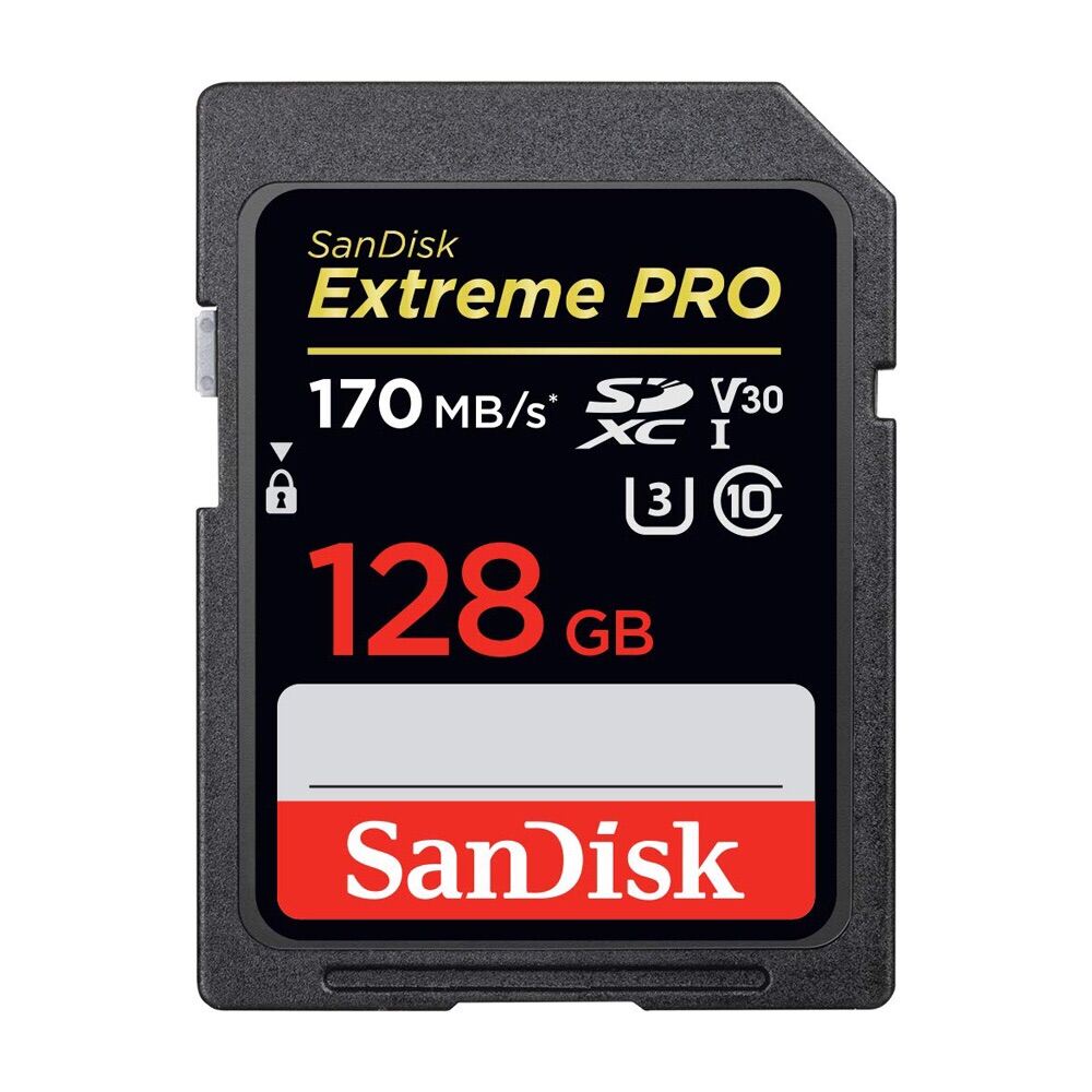Thẻ nhớ SDXC Sandisk Extreme Pro 128GB 170MB/s HÀNG (TỐC ĐỘ CHUẨN)  CHÍNH HÃNG BH 5 NĂM
