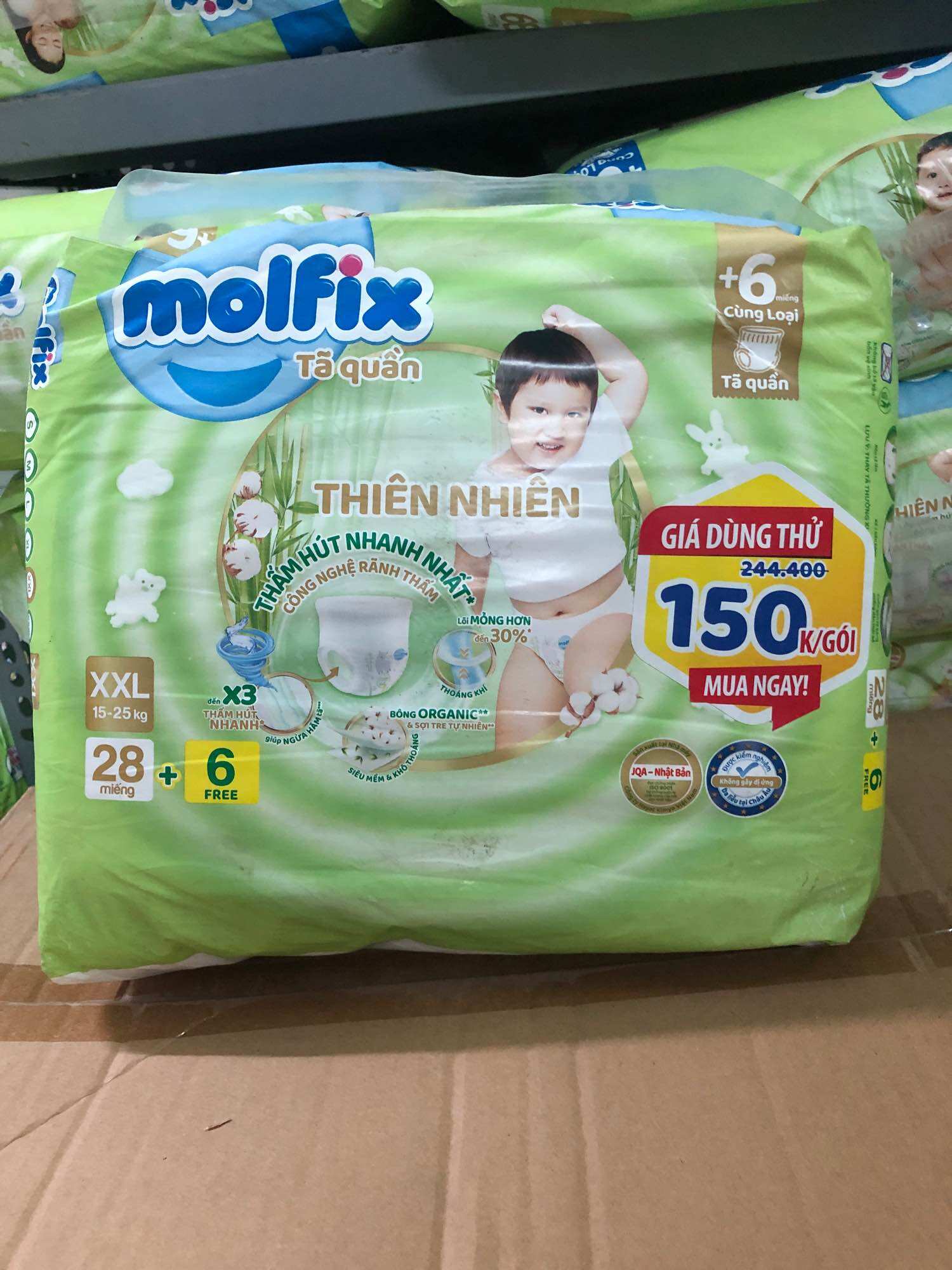 Tã quần molfix xxl28+6