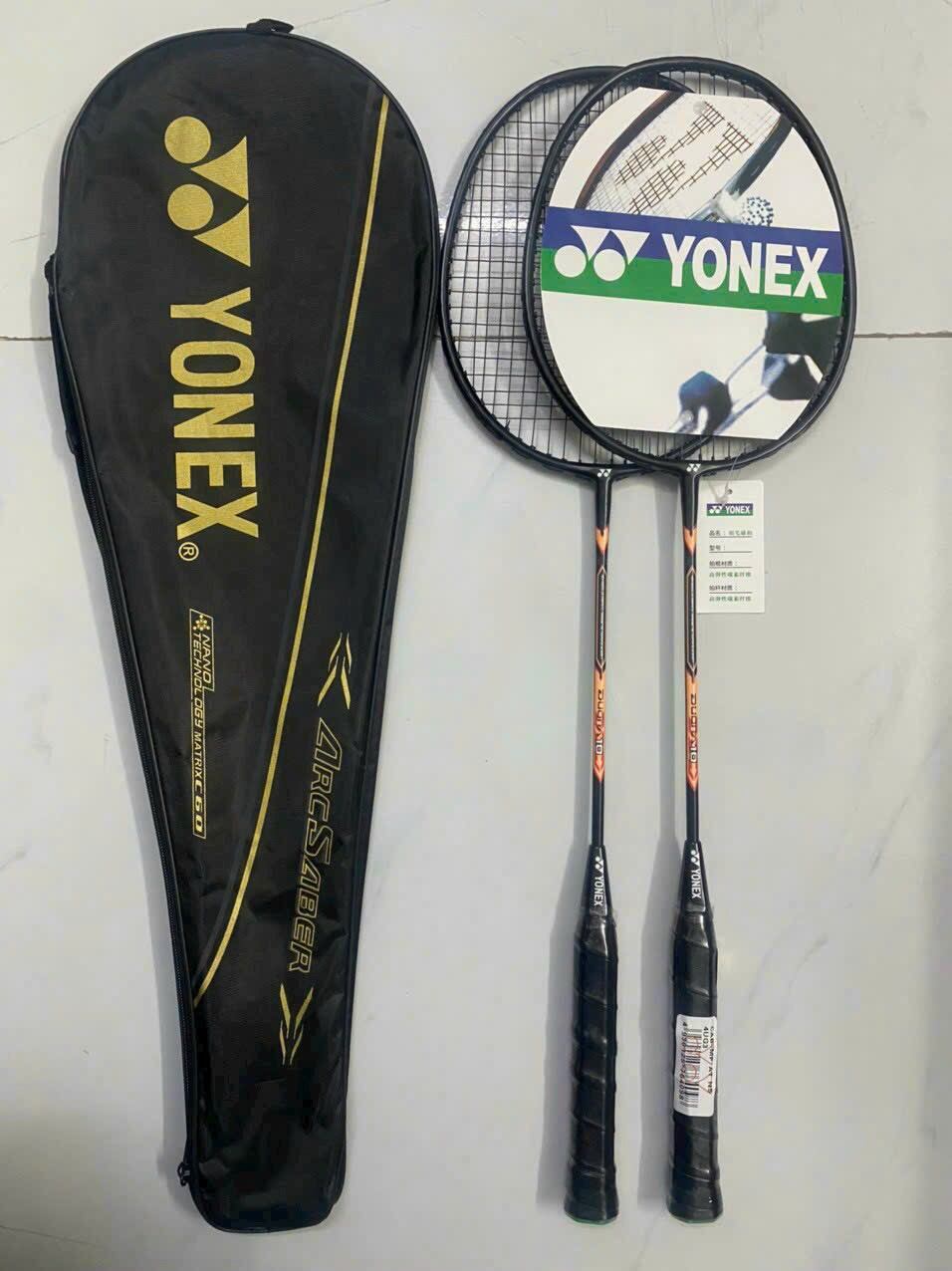 Cặp vợt cầu lông yonex hợp kim tặng kèm túi