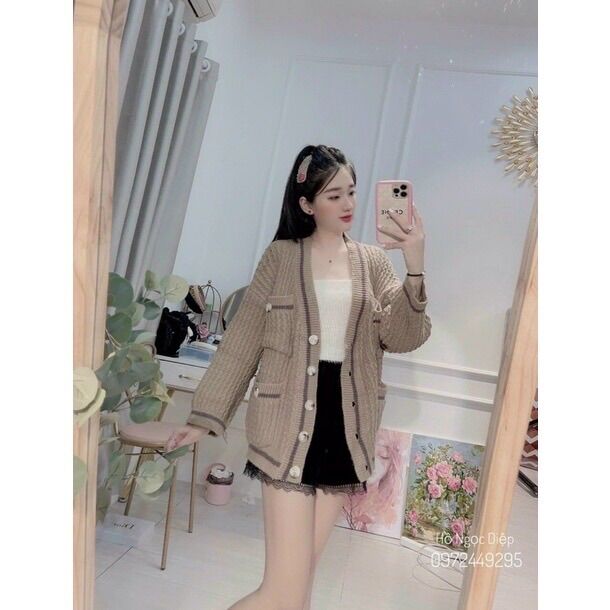 Áo khoác cardigan bigsize/ Áo len nữ bigsize